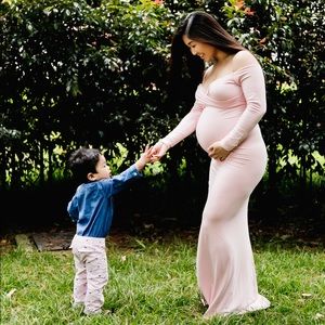 Blush Pink maternity dress
